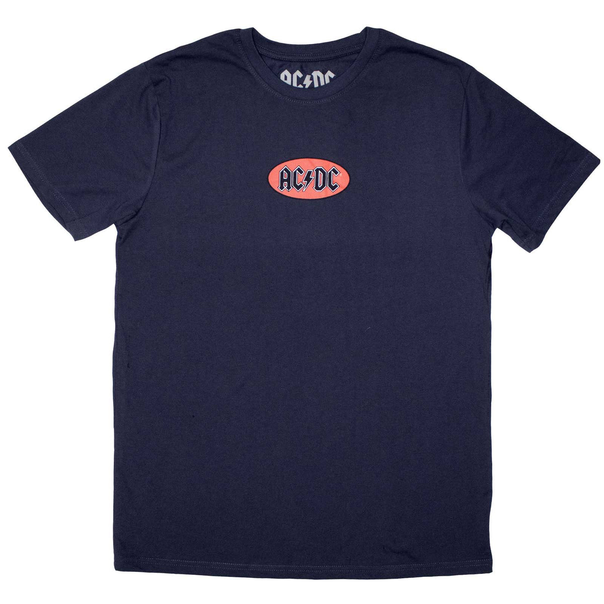 AC/DC - MINI OVAL LOGO - T-Shirt Blue