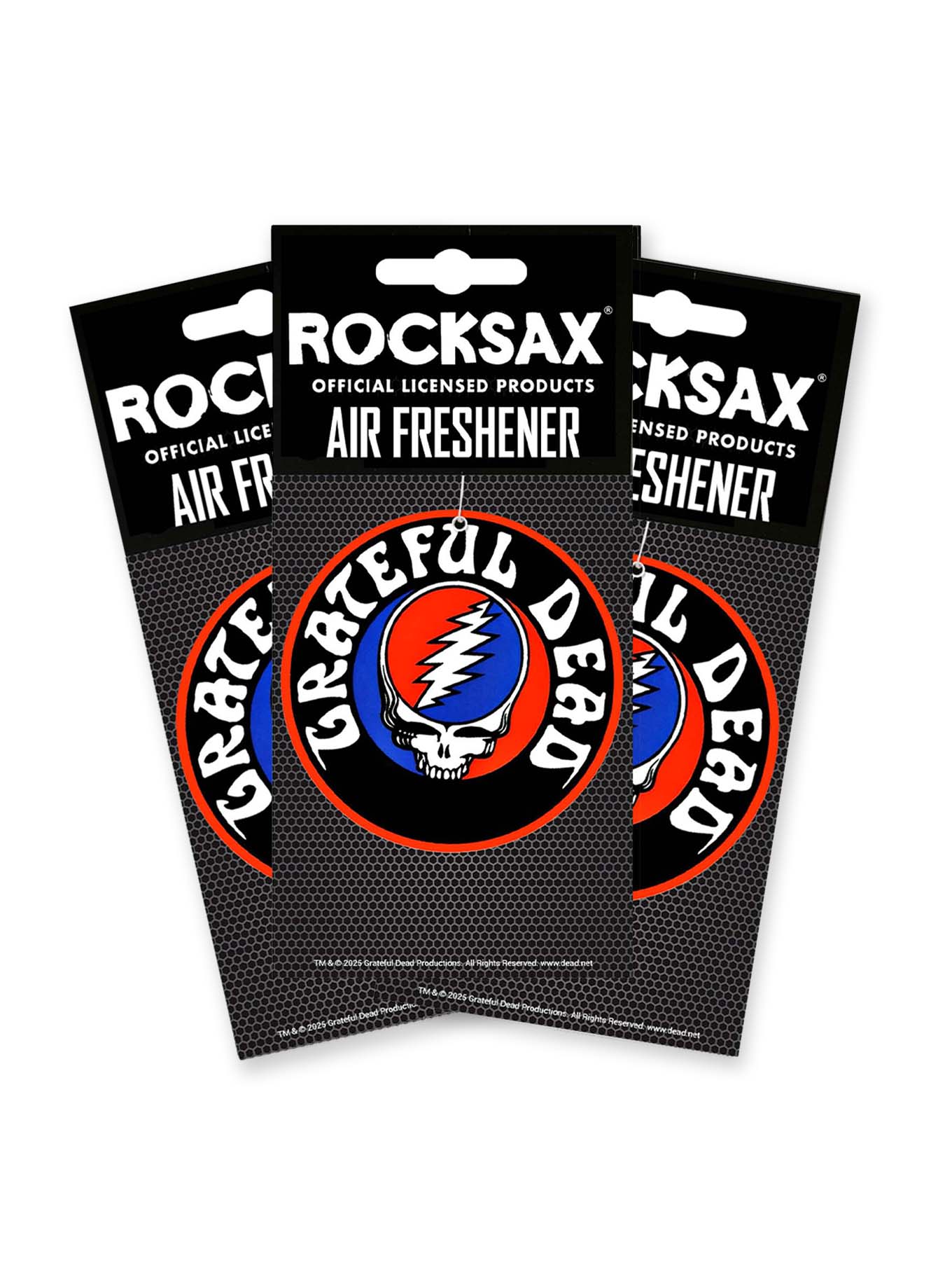 Rocksax Grateful Dead Air Freshener Multipack (3 Units) - Steal Your Face