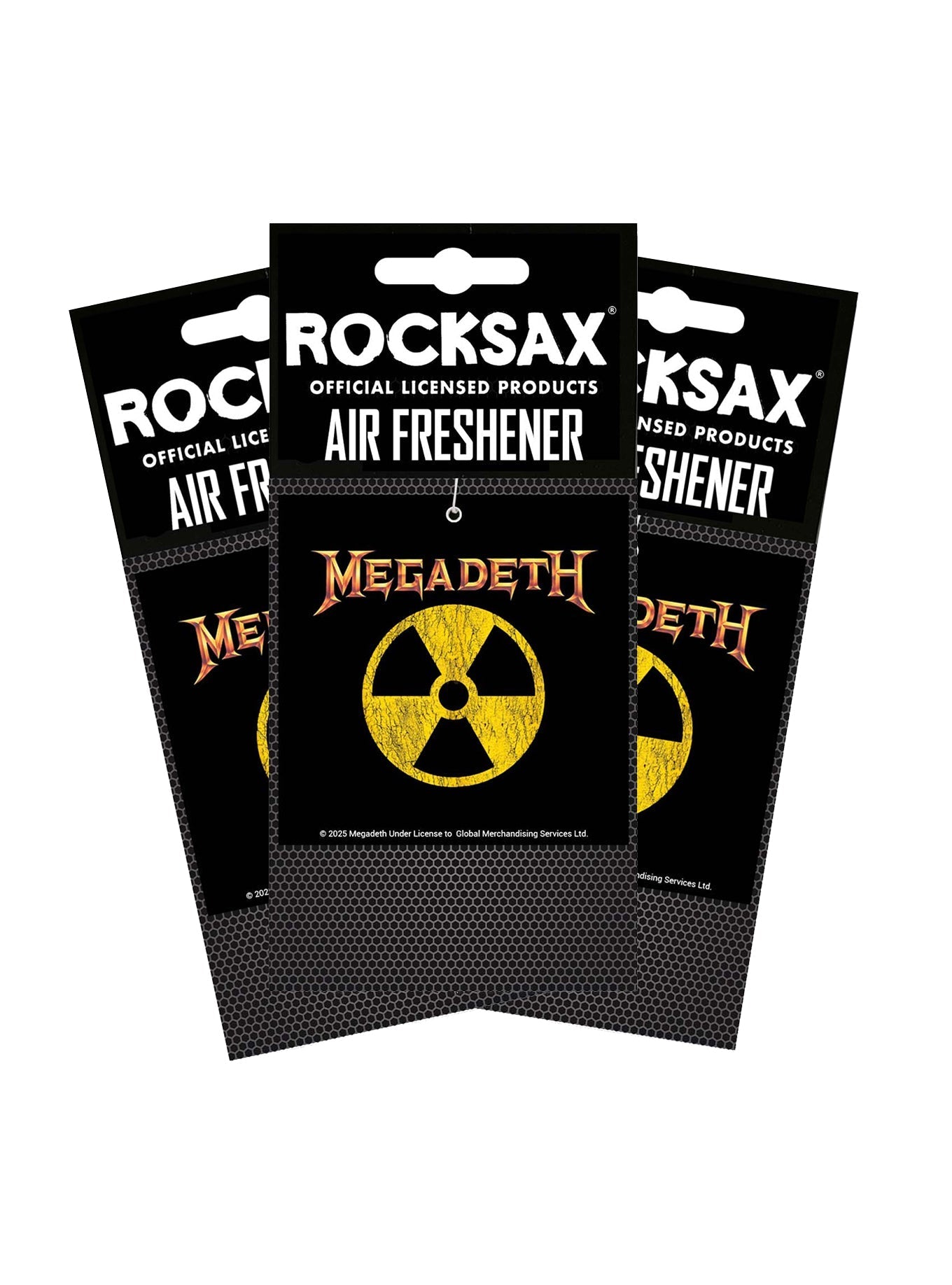 Rocksax Megadeth Air Freshener Multipack (3 Units) - Logo