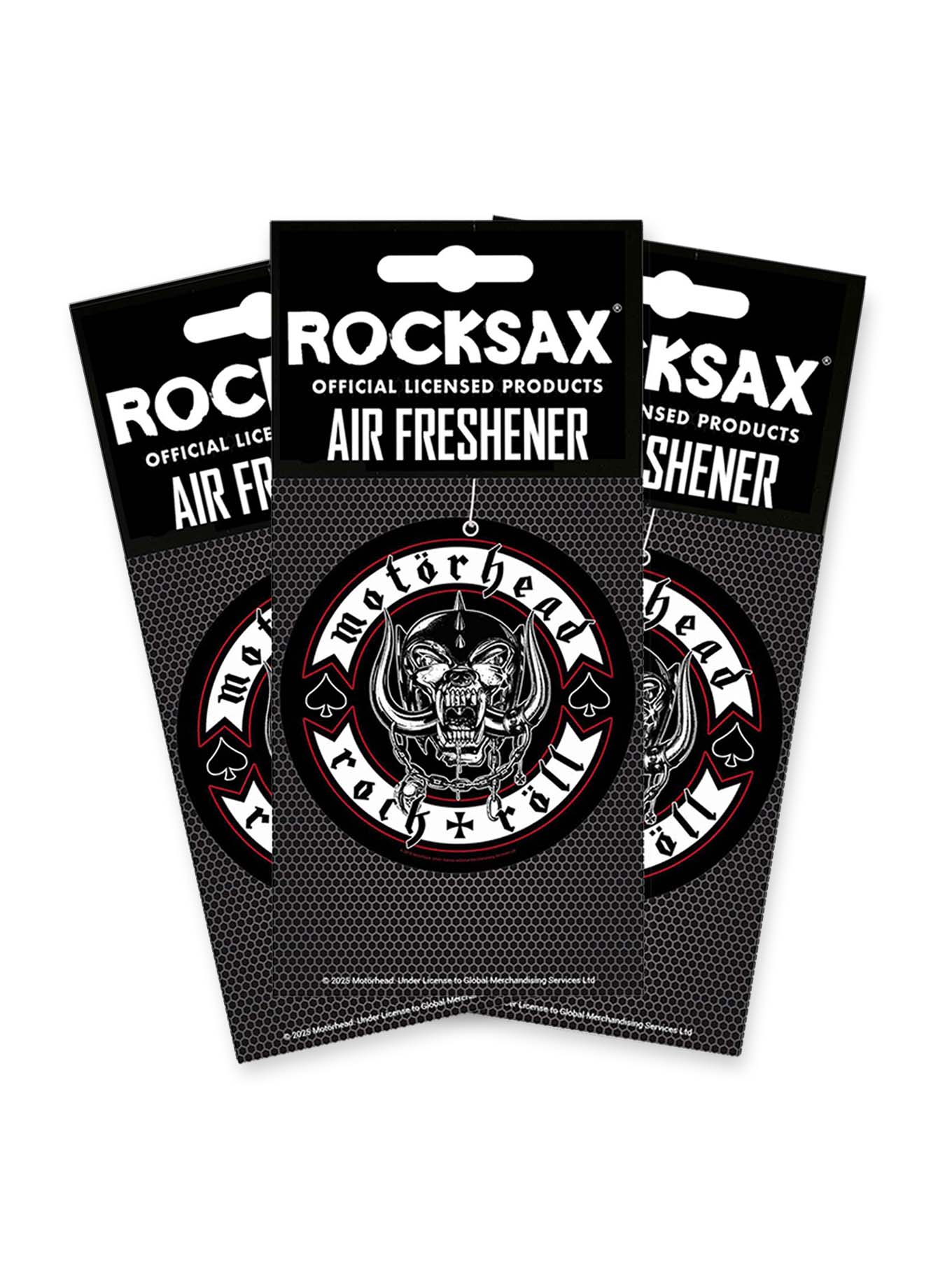Rocksax Motorhead Air Freshener Multipack (3 Units) - Rock + Roll