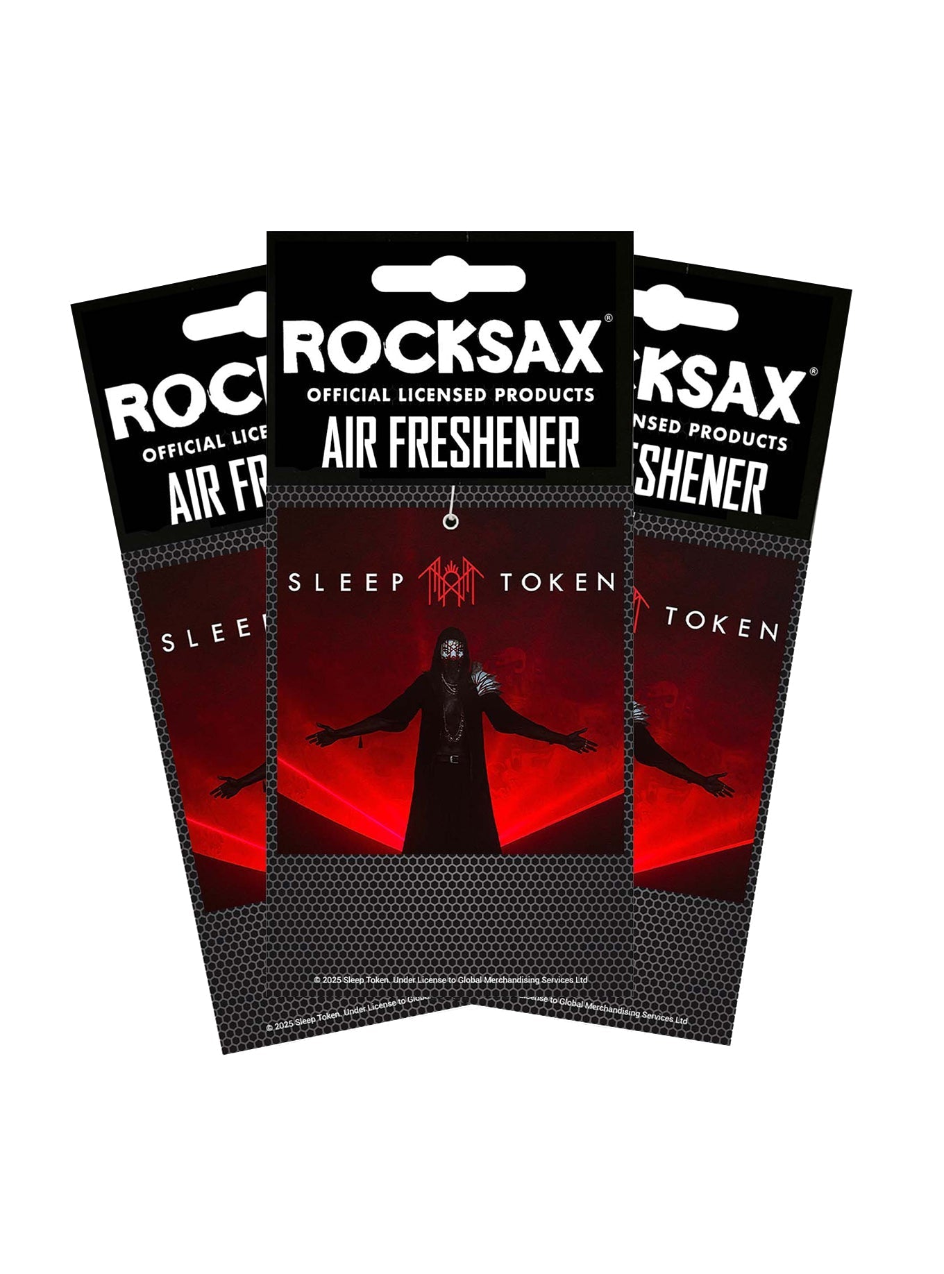 Rocksax Sleep Token Air Freshener Multipack (3 Units) - Red