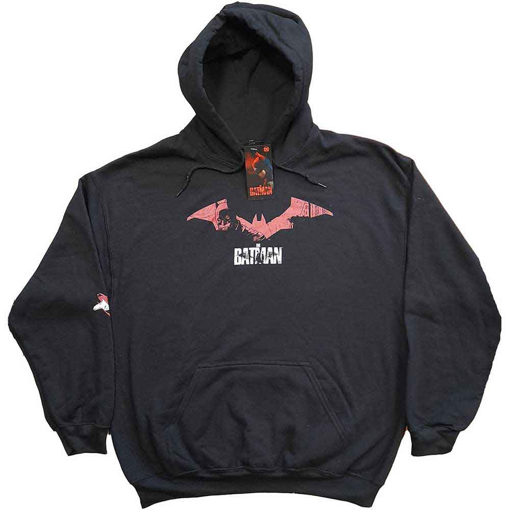 DC COMICS - THE BATMAN LOGO SKETCH - Pullover Hoodie Black