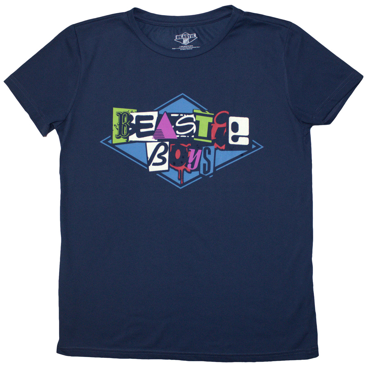 THE BEASTIE BOYS - MULTICOLOUR LOGO - Ladies T-Shirt Blue