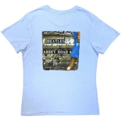 THE BEATLES - VINTAGE ABBEY ROAD - Ladies T-Shirt Blue