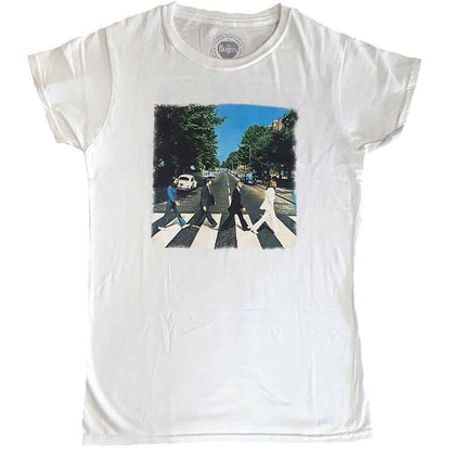 THE BEATLES - VINTAGE ABBEY ROAD - Ladies T-Shirt White