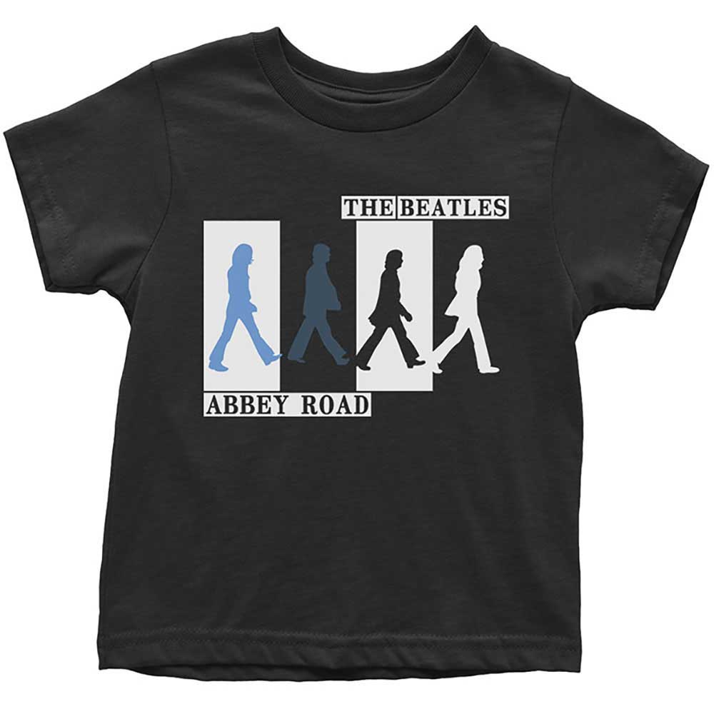 THE BEATLES - ABBEY ROAD COLOURS CROSSING - Kids Toddler T-Shirt Black