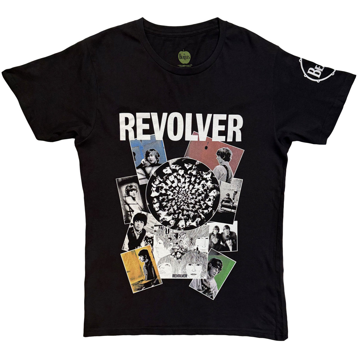THE BEATLES - REVOLVER MONTAGE - T-Shirt Black
