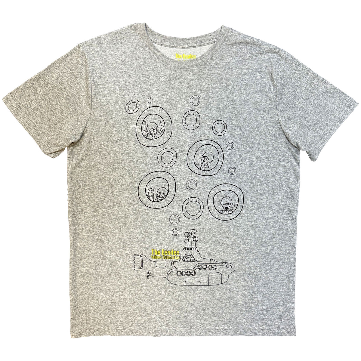THE BEATLES - BUBBLES - T-Shirt Grey