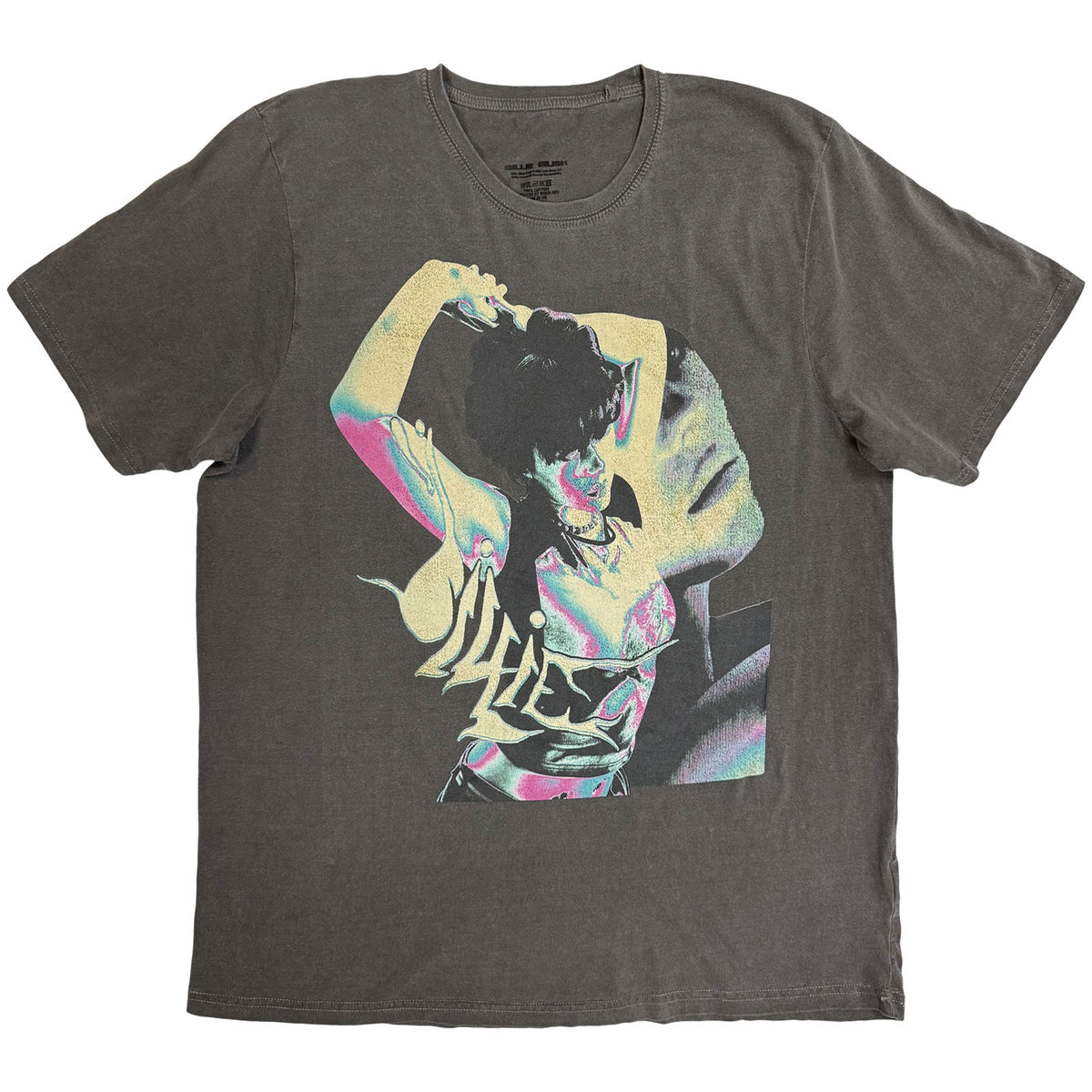 BILLIE EILISH - HMHAS NEGATIVE - Stone Wash T-Shirt Grey