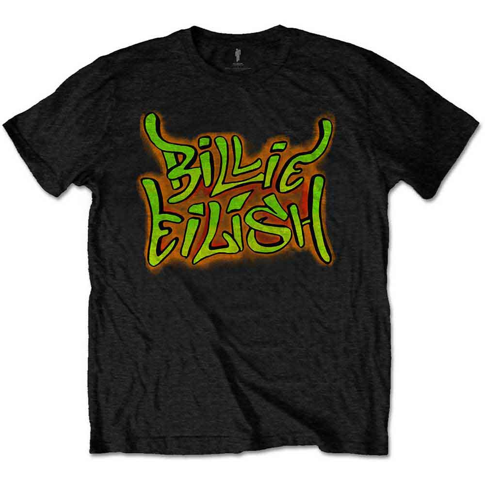 BILLIE EILISH - GRAFFITI - Kids T-Shirt Black
