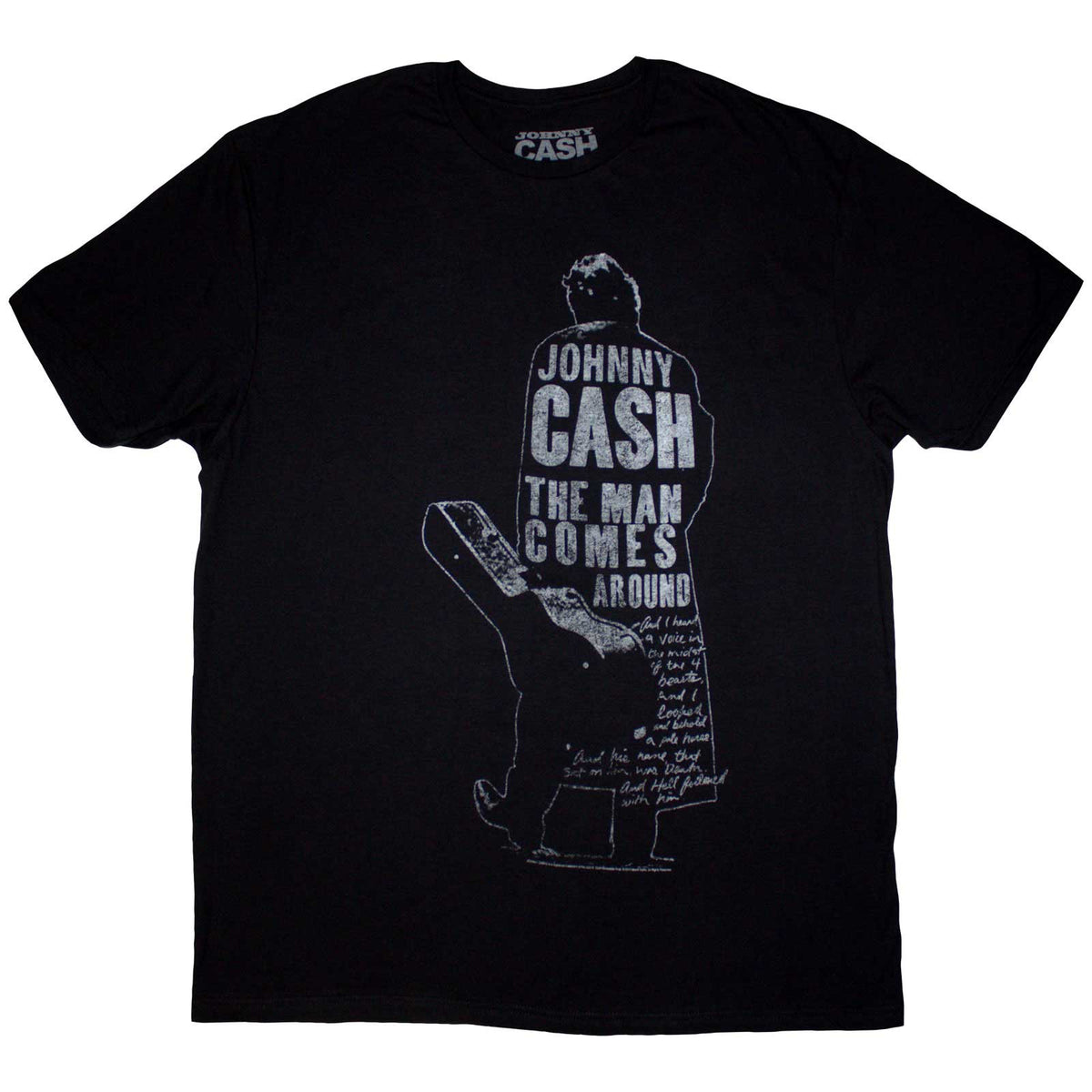 JOHNNY CASH - MAN COMES AROUND - T-Shirt Black