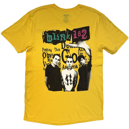 BLINK-182 - COLLAGE - T-Shirt Yellow