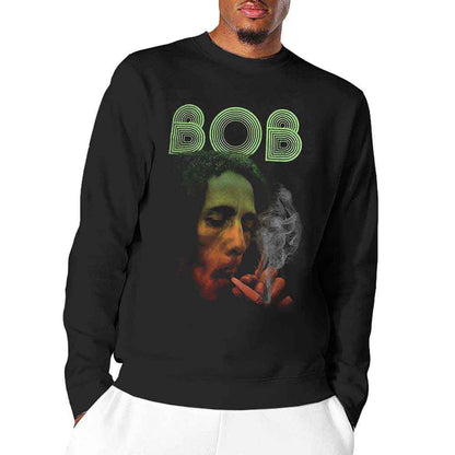 BOB MARLEY - SMOKE GRADIENT - Long Sleeve T-Shirt Black
