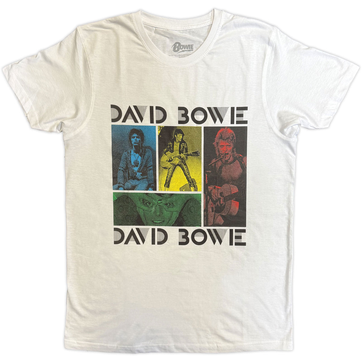DAVID BOWIE - MICK ROCK PHOTO COLLAGE - T-Shirt White