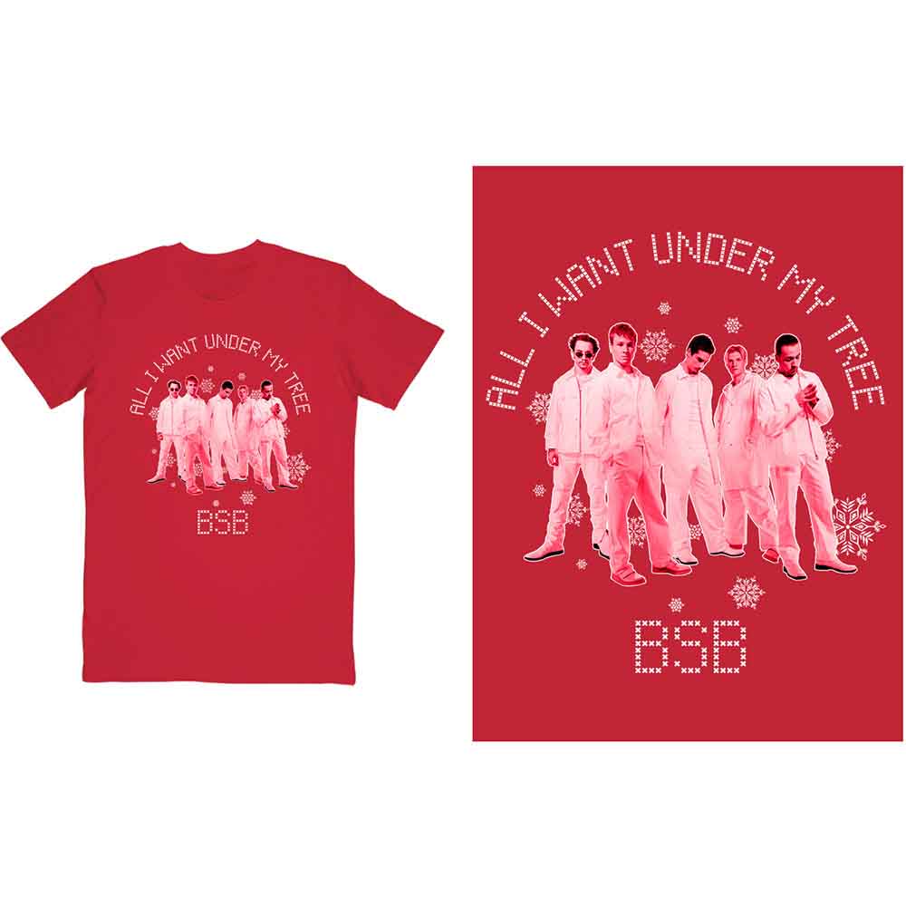 BACKSTREET BOYS - ALL I WANT XMAS - T-Shirt Red