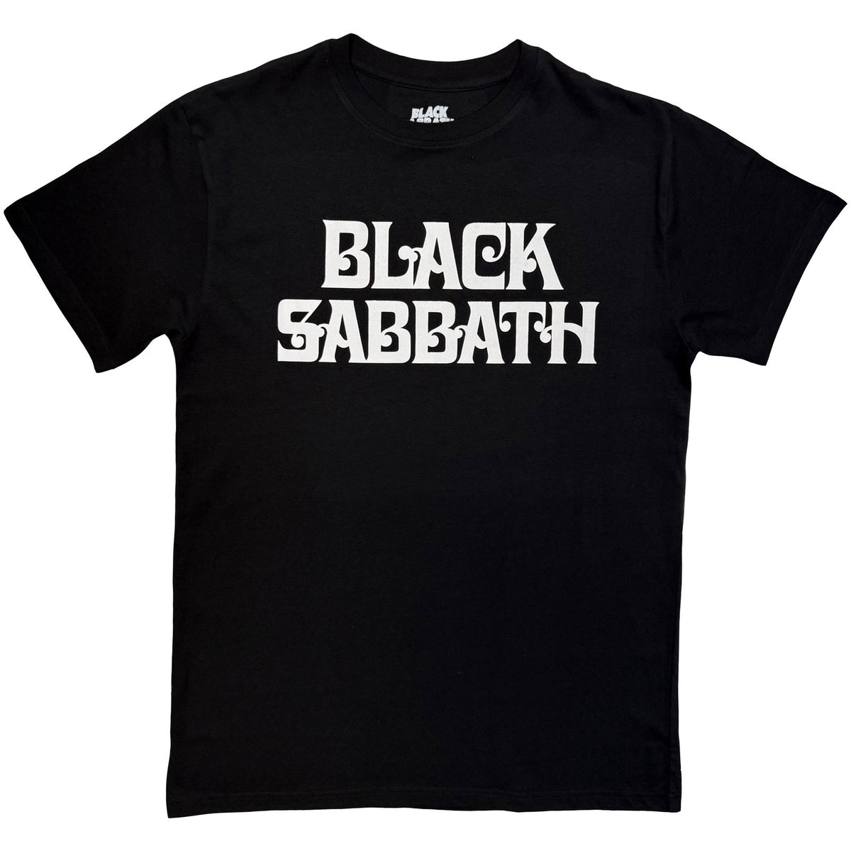 BLACK SABBATH - CURLY LOGO MONO - T-Shirt Black