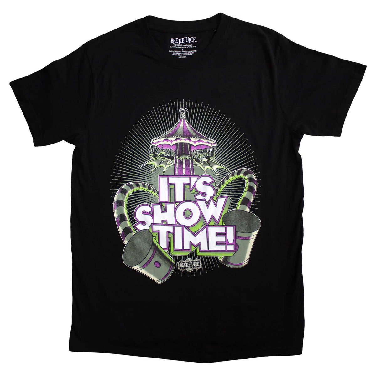 BEETLEJUICE - IT'S SHOWTIME CAROUSEL - T-Shirt Black