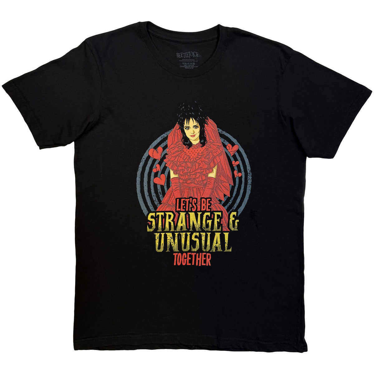 BEETLEJUICE - STRANGE & UNUSUAL TOGETHER - T-Shirt Black
