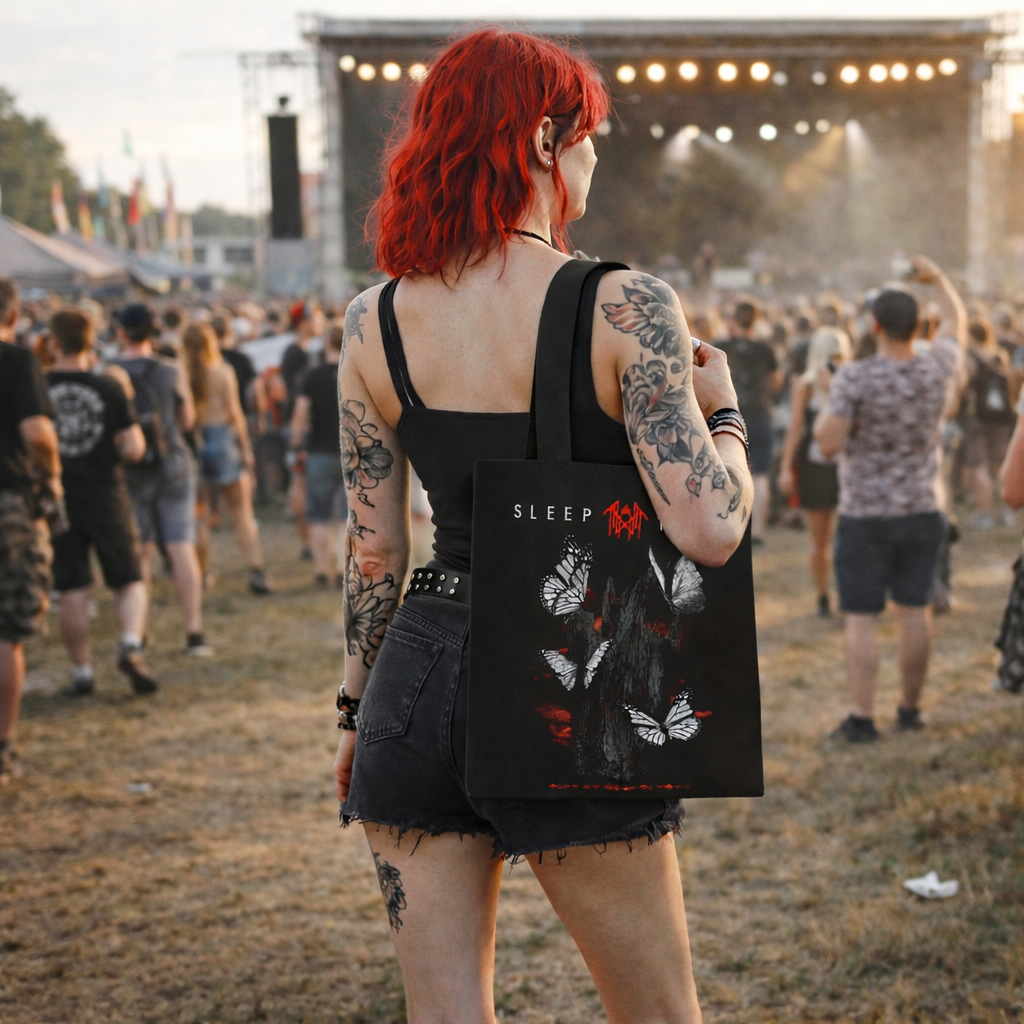 Rocksax Sleep Token Tote Bag - Butterflies