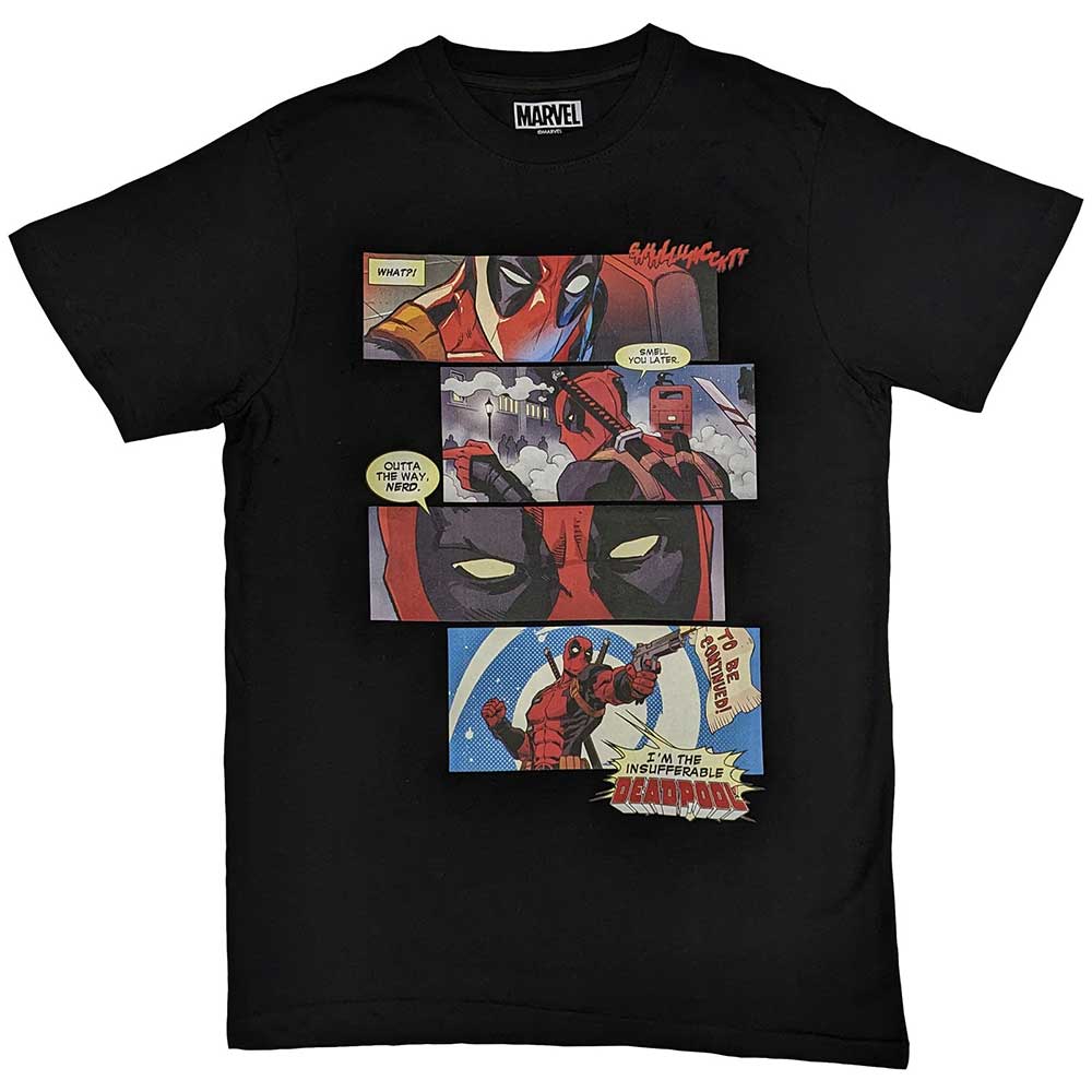 MARVEL COMICS - DEADPOOL STRIPS - T-Shirt Black