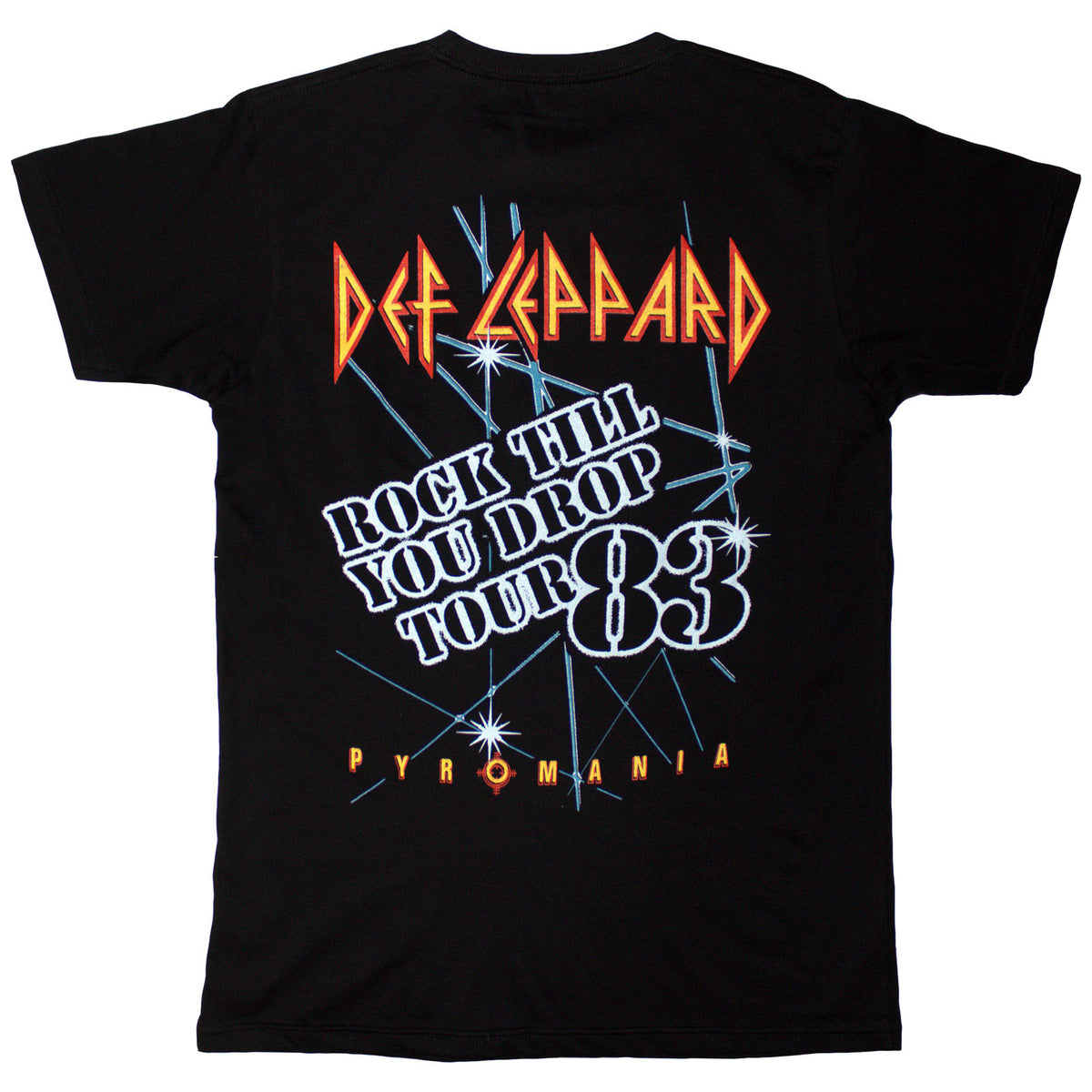 DEF LEPPARD - ROCK TILL YOU DROP - T-Shirt Black