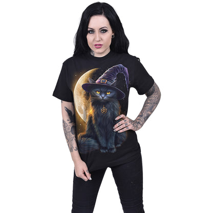 FAMILIAR MAGIC - Front Print T-Shirt Black