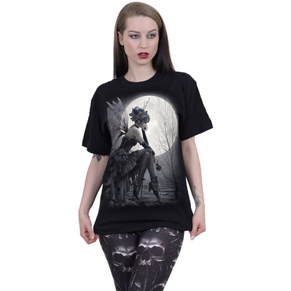 REFLECTIONS - Front Print T-Shirt Black