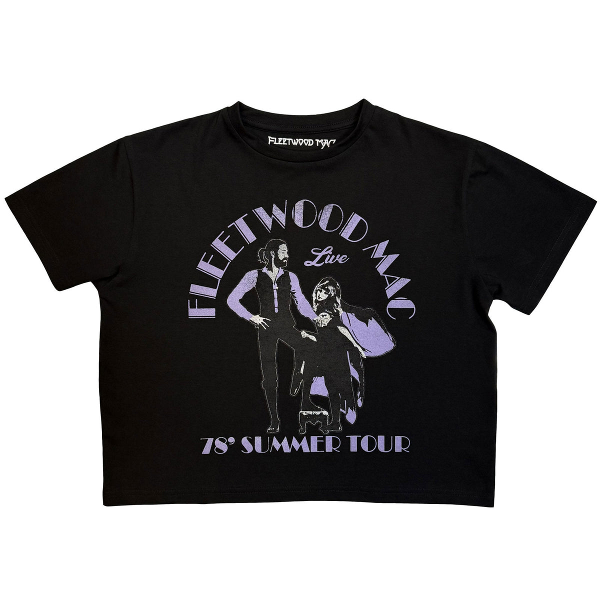 FLEETWOOD MAC - SUMMER TOUR '78 - Ladies Crop Top Black