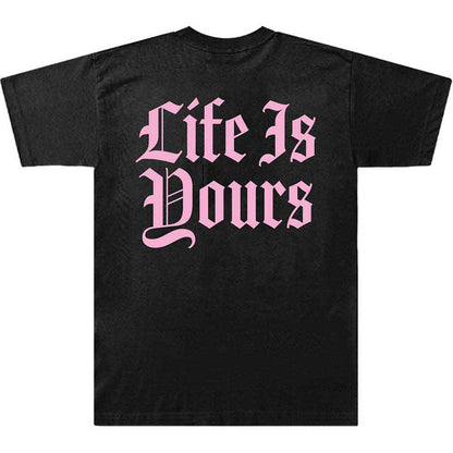 FOALS - LIFE IS YOURS TEXT - T-Shirt Black