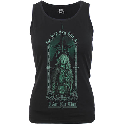 LOTR - NO MAN CAN KILL ME - Razor Back Top Black