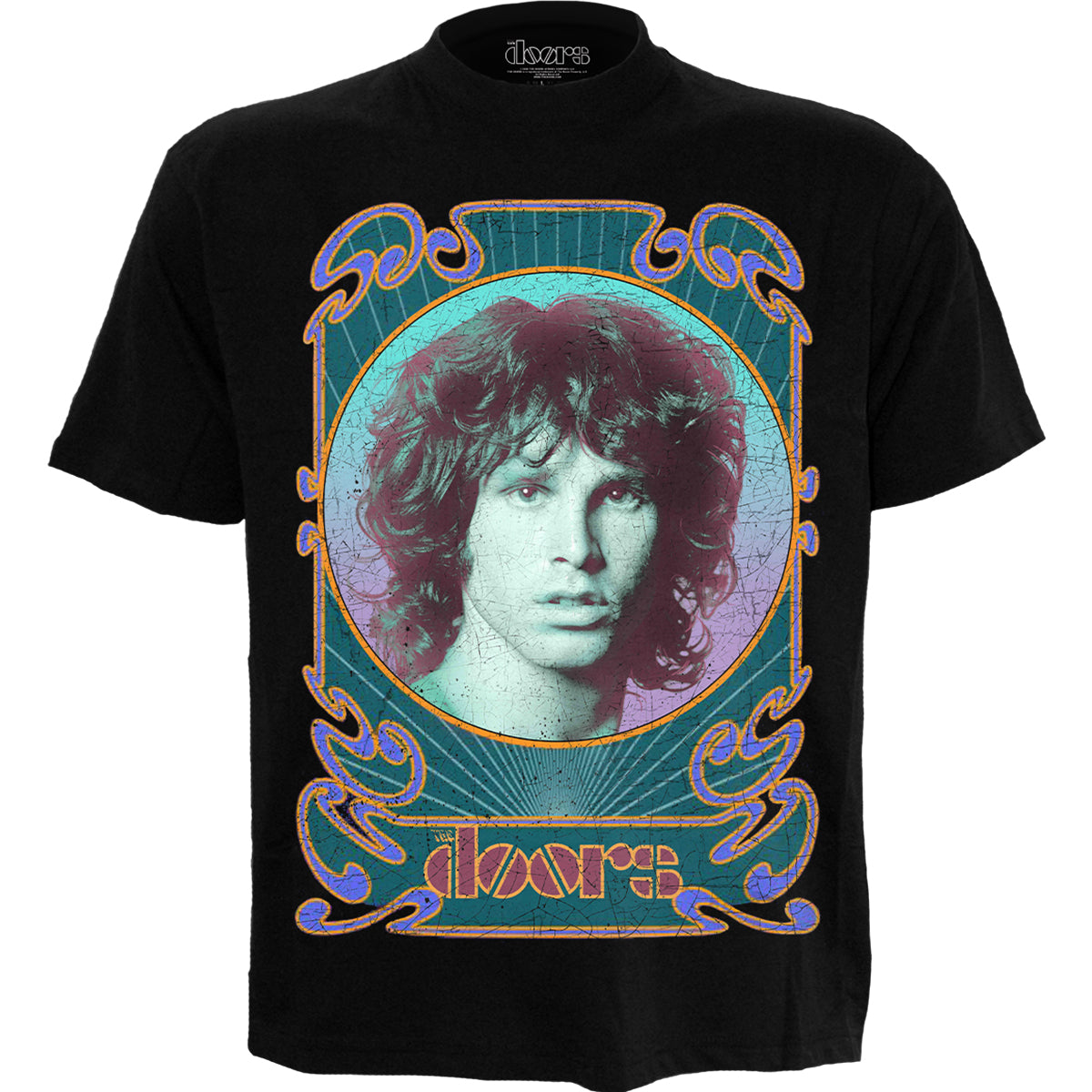 THE DOORS - NOUVEAU MORRISON - Front Print T-Shirt Black