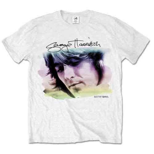 GEORGE HARRISON - WATER COLOUR PORTRAIT - T-Shirt White