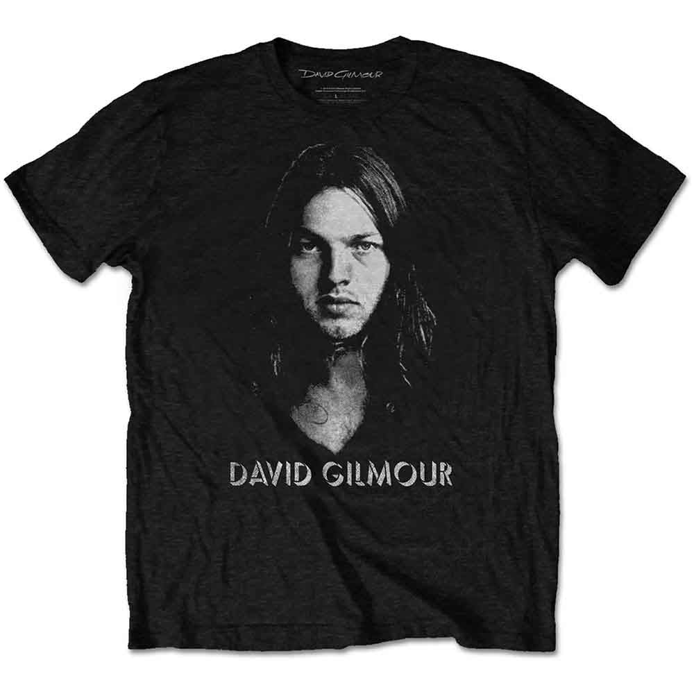 DAVID GILMOUR - HALF-TONE FACE - T-Shirt Black