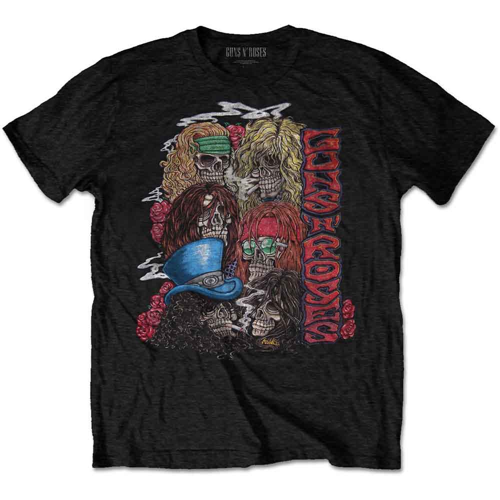 GUNS N' ROSES - STACKED SKULLS - T-Shirt Black
