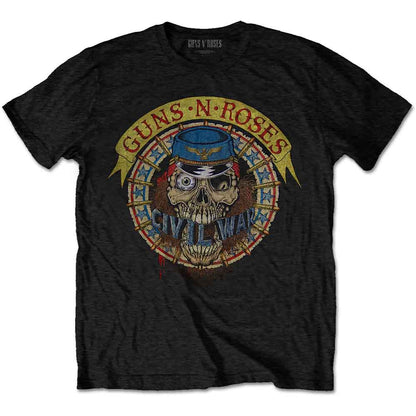 GUNS N' ROSES - SKULL CIRCLE - T-Shirt Black