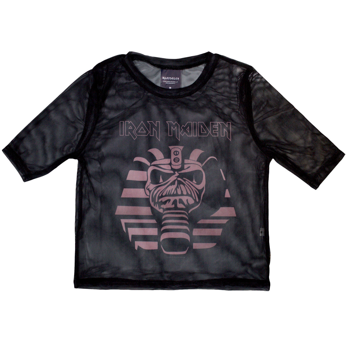IRON MAIDEN - POWERSLAVE MUMMY - Ladies Crop Top Black