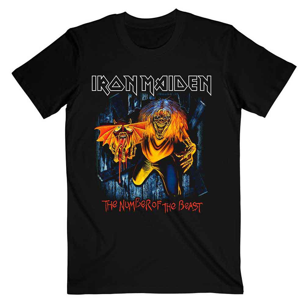 IRON MAIDEN - NUMBER OF THE BEAST EDDIE PANEL BURST - T-Shirt Black