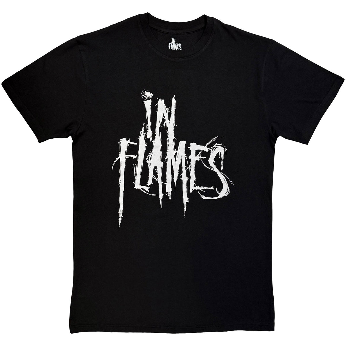IN FLAMES - LOGO MONO - T-Shirt Black