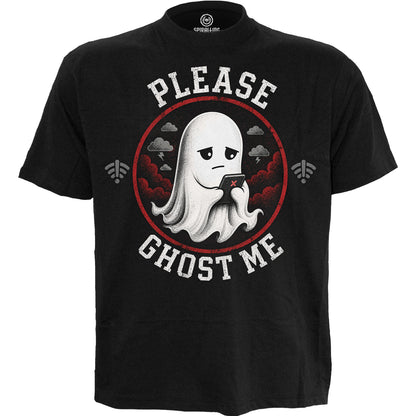 GHOST ME  - Front Print T-Shirt Black