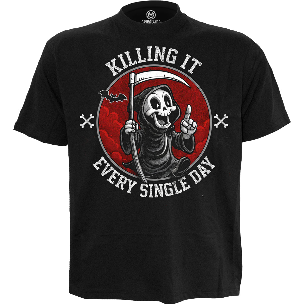 KILLING IT - Front Print T-Shirt Black