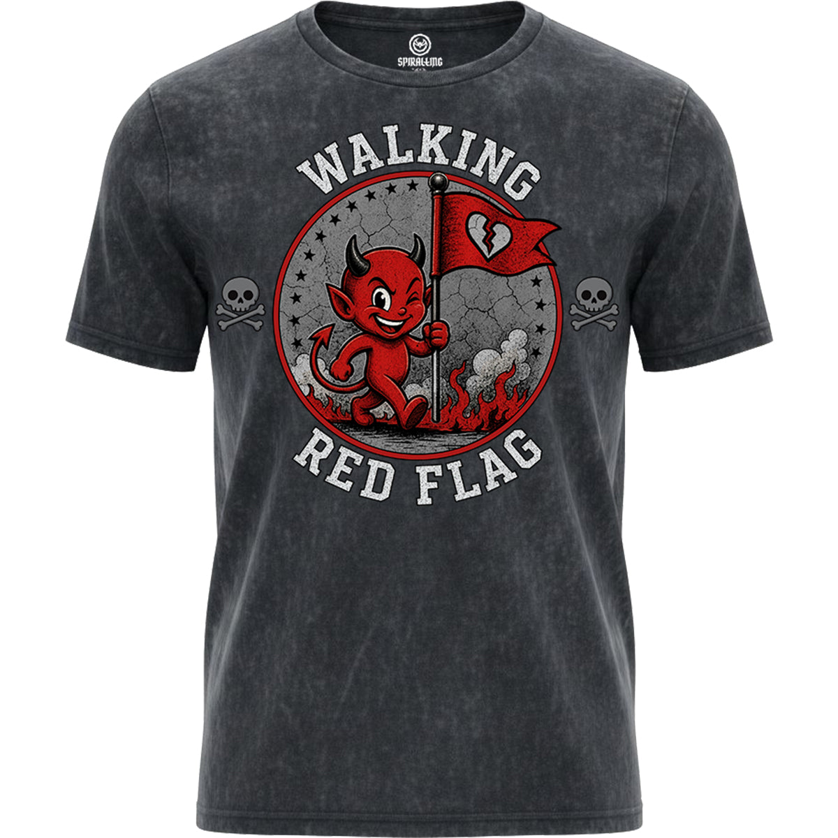 RED FLAG - Acid Wash T-Shirt