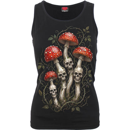 SHROOMS - Razor Back Top Black