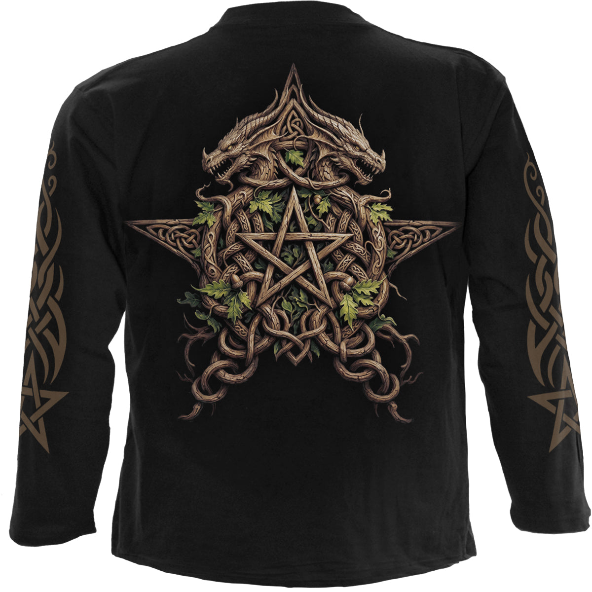 WOODLAND KING - Longsleeve T-Shirt Black