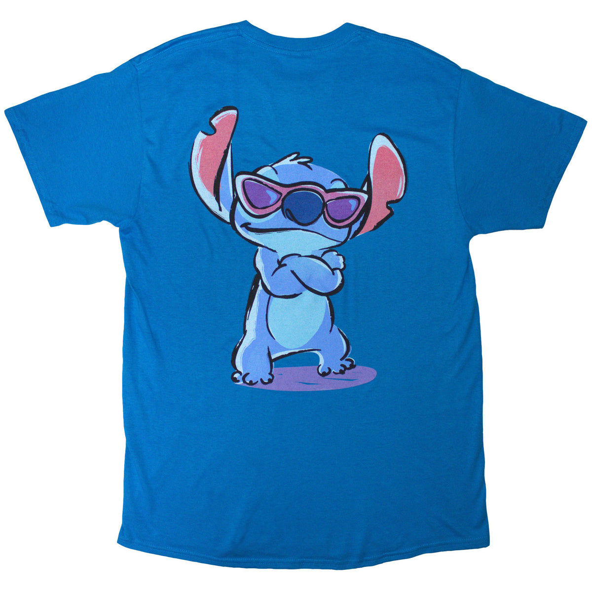 DISNEY - STITCH LOGO - T-Shirt Blue
