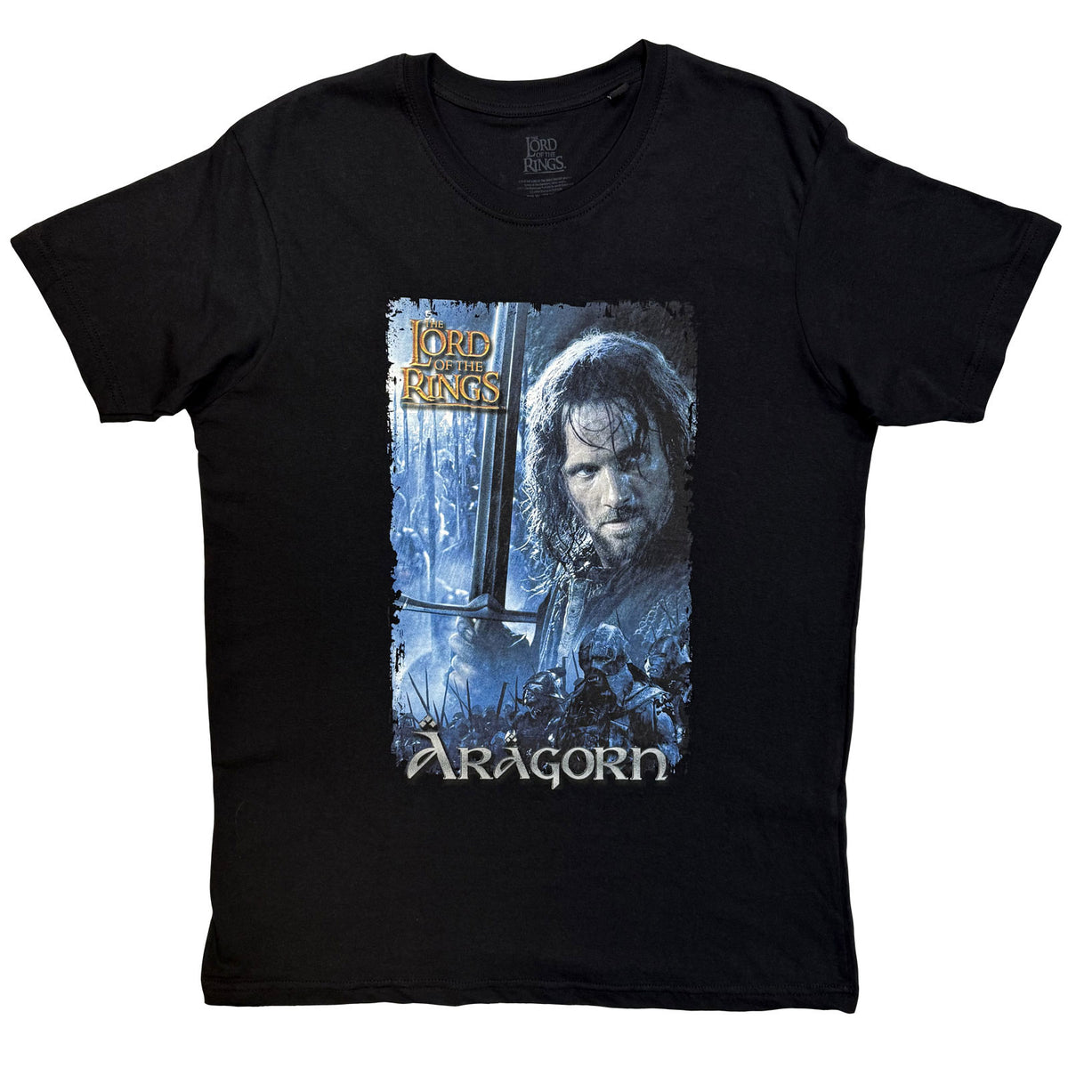 LORD OF THE RINGS - ARAGON SWORD MONTAGE - T-Shirt Black