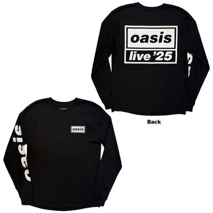 OASIS - LIVE '25 LOCKUP - Long Sleeve T-Shirt Black