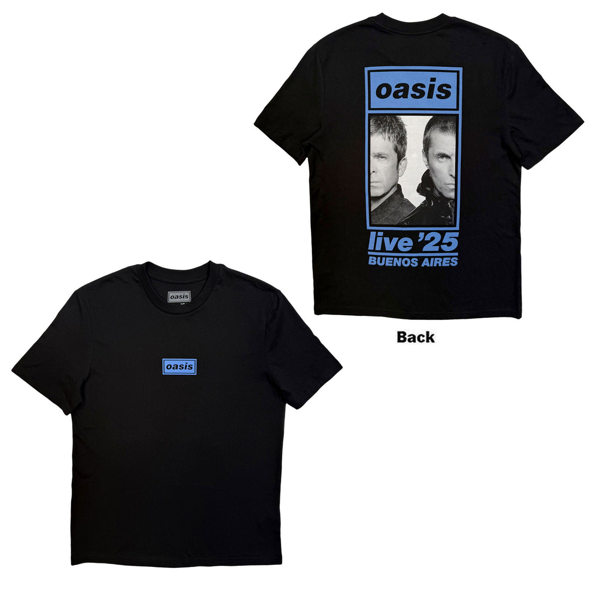 OASIS - LIVE '25 BUENOS AIRES HALF FACE - T-Shirt Black