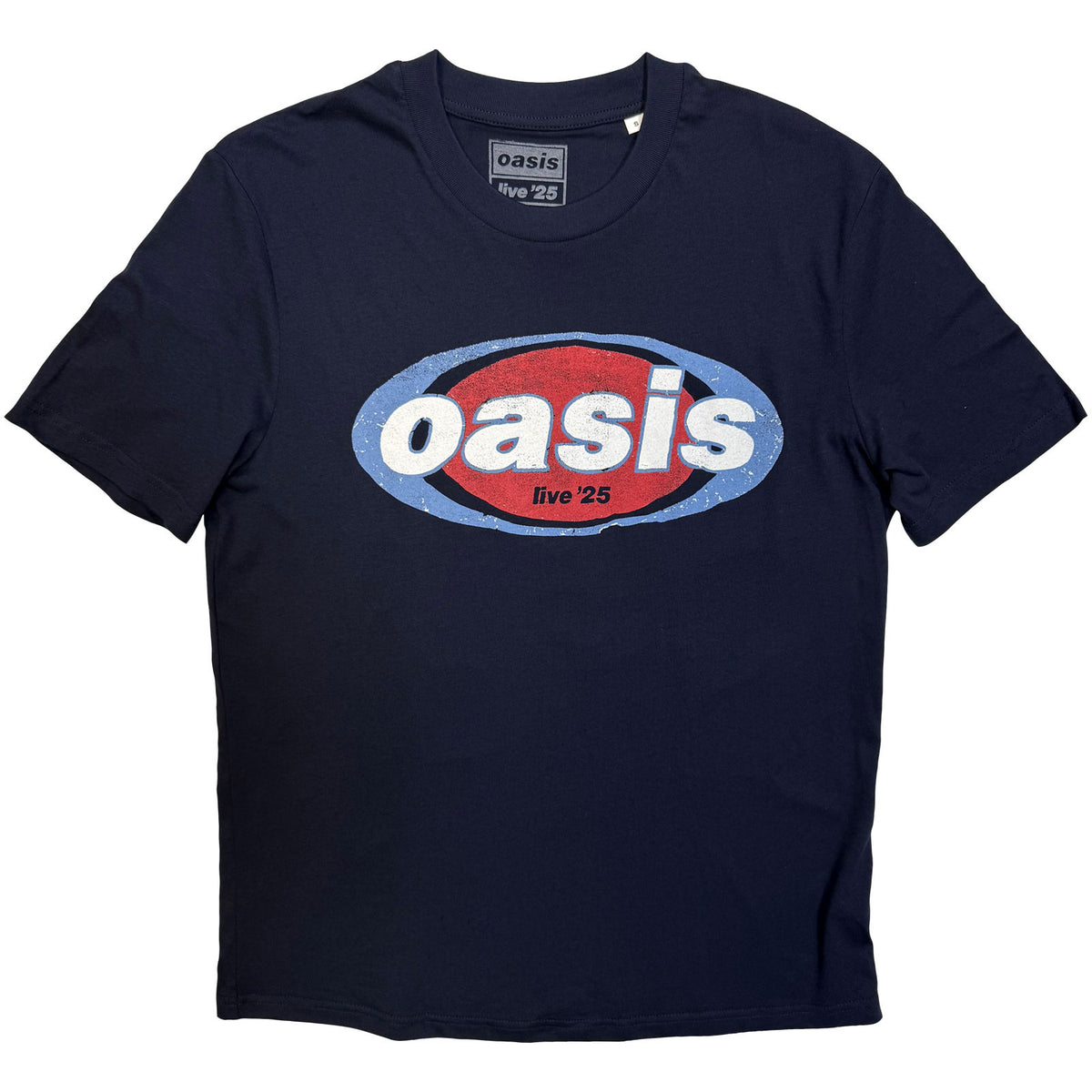 OASIS - ELLIPTICAL LOGO - T-Shirt Blue