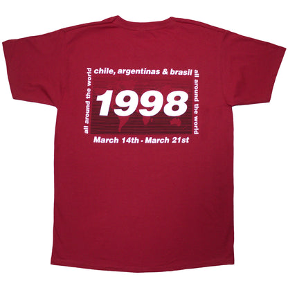 OASIS - 1998 WORLD TOUR - SOUTH AMERICA - T-Shirt Red