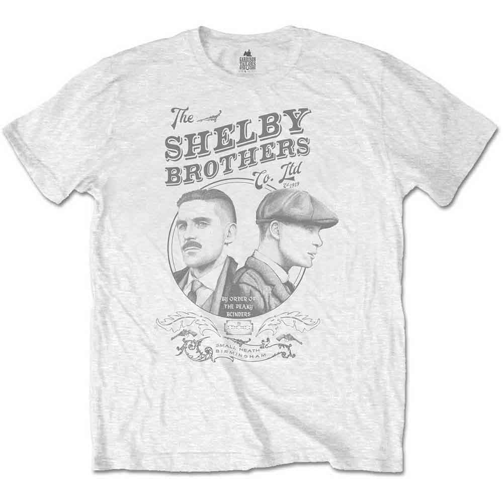 PEAKY BLINDERS - SHELBY BROTHERS CIRCLE FACES - T-Shirt White